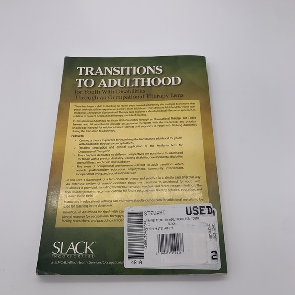 TRANSITIONS TO ADULTHOOD FOR YOUTH WITH DISABILITIES by Stewart Mcs Ot Reg Debra - Picture 7 of 12